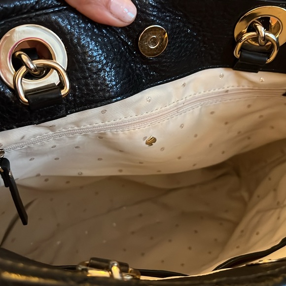 🎉𝐇𝐏!🎉KATE SPADE ♠️ MARYANN BLACK w/GOLD CHUNKY CHAIN HARDWARE - Picture 7 of 9